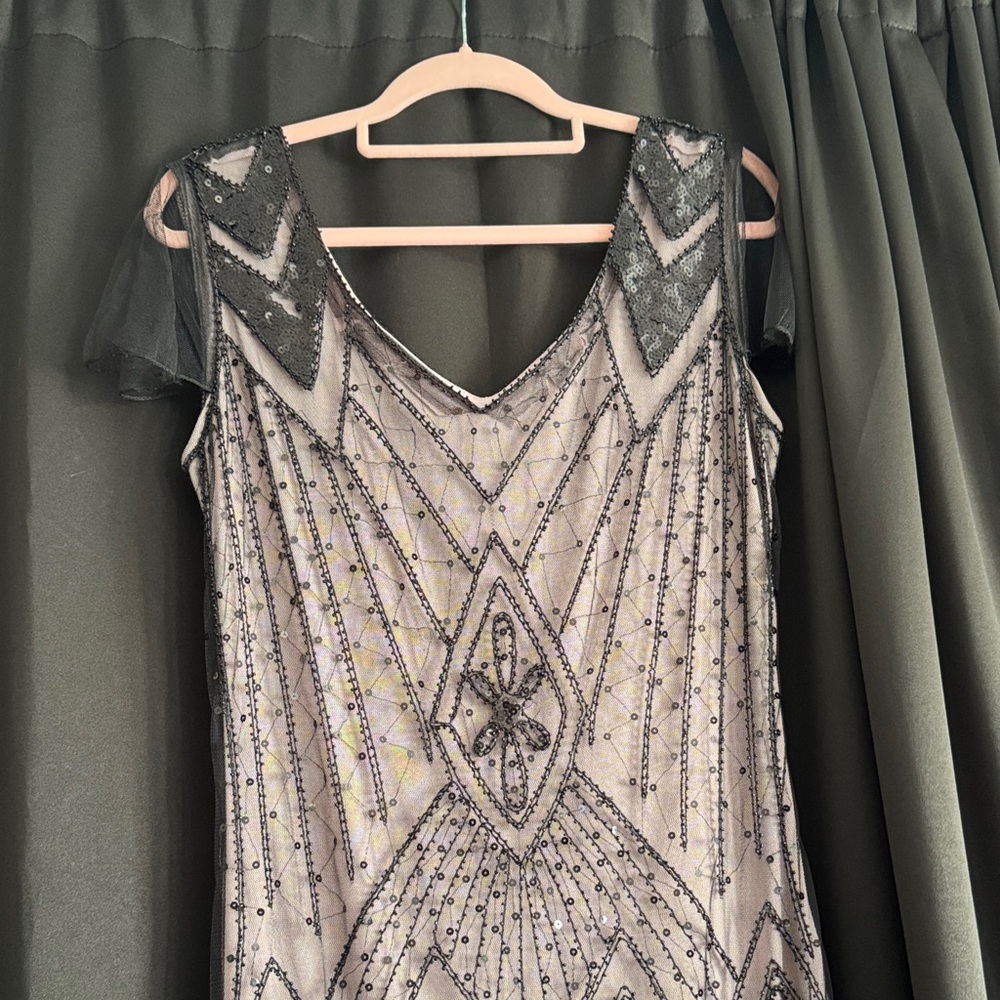 Elegant Beaded Evening Dress